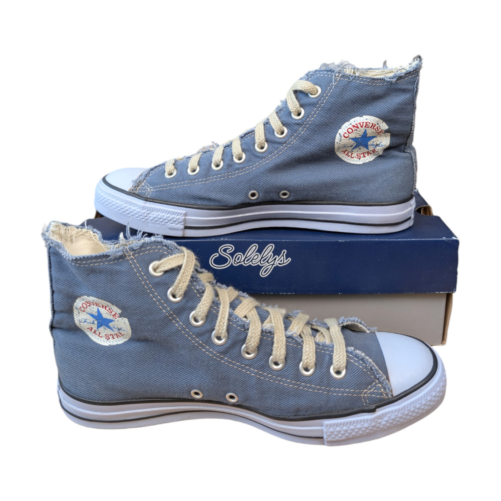 Converse 2003 Vintage All Star High Graphic Star Blue Denim Sneaker M9.5 W11.5 - Picture 11 of 11